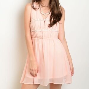 New flowing peach dress